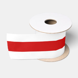 Weißrussland-Flagge (rot und weiß) Satinband