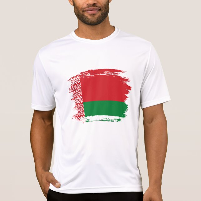 Weißrussland-Flagge T-Shirt (Vorderseite)