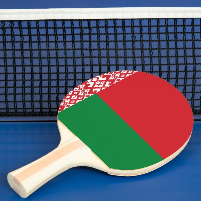 Weißrussland-Flagge Tischtennis Schläger (InSitu)