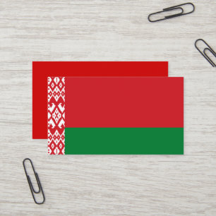 Weißrussland-Flagge Visitenkarte