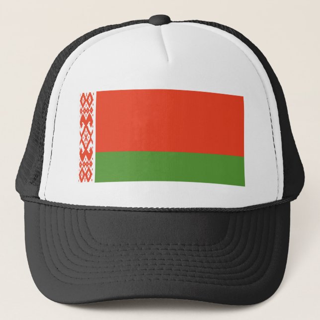 Weißrussland-Flaggen-Hut Truckerkappe (Vorderseite)