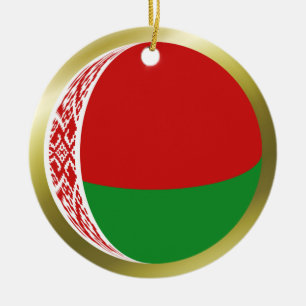 Weißrussland-Flaggenschmuck Keramikornament