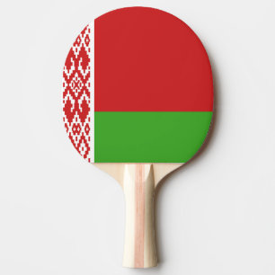 Weißrussland-Flaggenzeichen Tischtennis Schläger