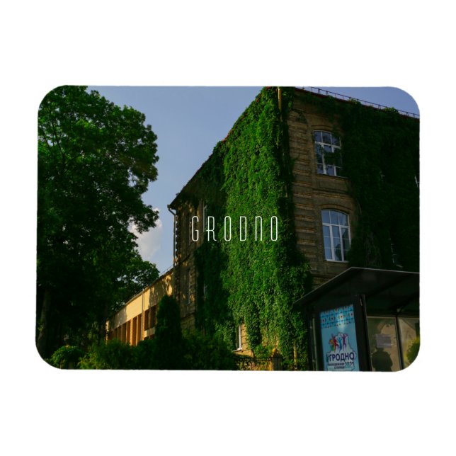 Weißrussland Grodno City Architecture University Magnet (Horizontal)