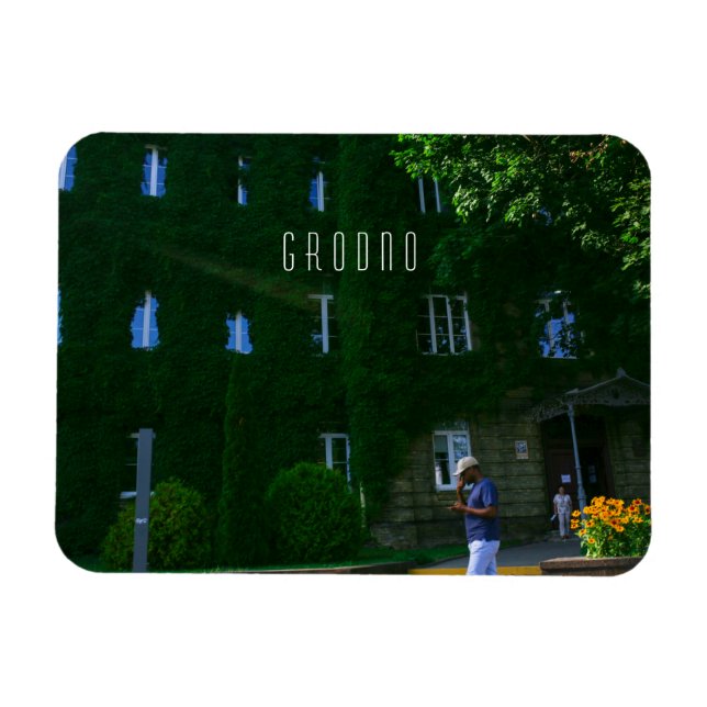 Weißrussland Grodno City Architecture University Magnet (Horizontal)