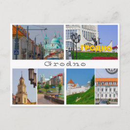 Weißrussland Grodno City Street Architektur Postkarte