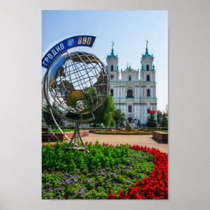 Weißrussland Grodno Stadtarchitektur Poster