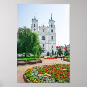 Weißrussland Grodno Stadtarchitektur Poster