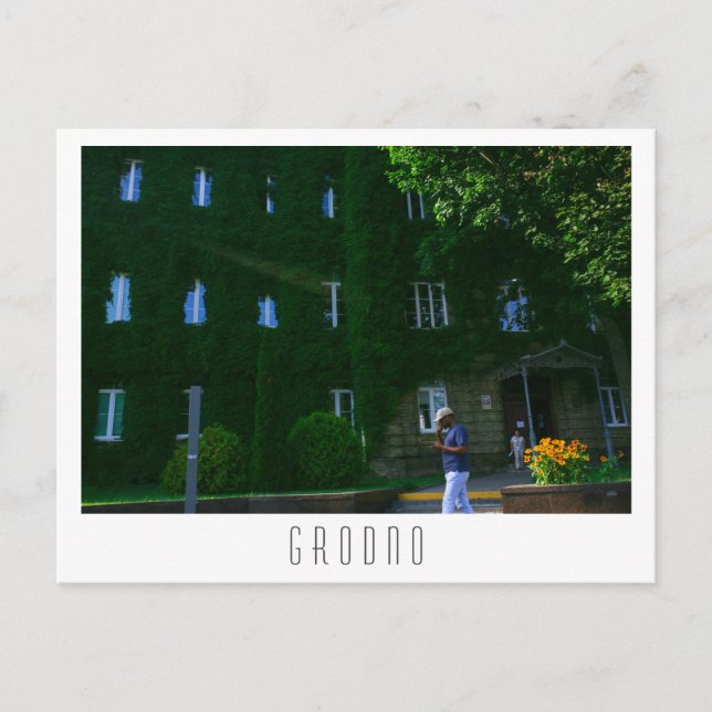 Weißrussland Grodno Stadtarchitektur Postkarte (Vorderseite)