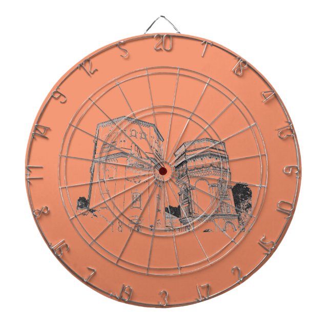 Weißrussland Grodno Wassertürme Dartscheibe (vorne)