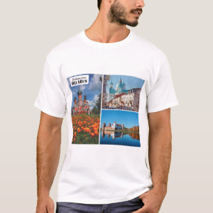 Weißrussland Grüße Natur Architektur T-Shirt Obert