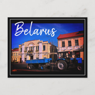 Weißrussland Hrodna Architektur Traktor Postkarte