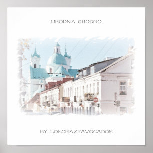Weißrussland Hrodna Grodno Architektur Natur Poste Poster