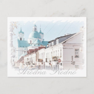 Weißrussland Hrodna Grodno Architektur Postkarte