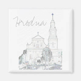 Weißrussland Hrodna Grodno Magnet für stilisierte 