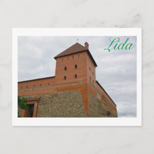 Weißrussland Lida Stadtbild Burg Postkarte