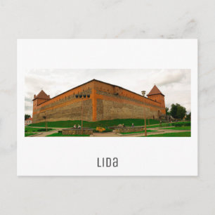 Weißrussland Lida Stadtbild Burg Postkarte