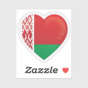 Weißrussland-Liebe Aufkleber