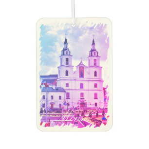 Weißrussland Minsk Architektur Auto Air Freshener Autolufterfrischer