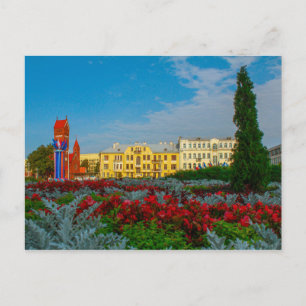 Weißrussland Minsk Architektur Leben Stadtbild Nat Postkarte
