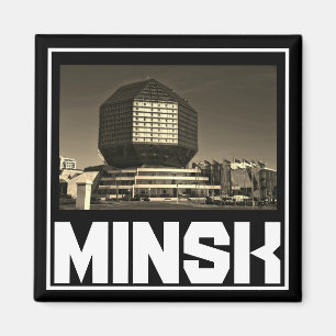 Weißrussland Minsk Architektur Stadtbild Magnet