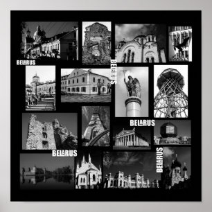 Weißrussland Minsk Grodno Pinsk Brest Architektur Poster