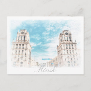 Weißrussland Minsk Stadt Architektur Postkarte