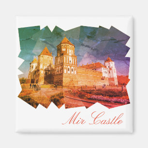 Weißrussland Mir Burg Architektur Malerei Magnet