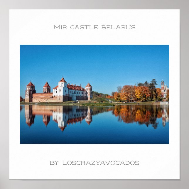 Weißrussland Mir Castle Architecture Nature Poster (Vorne)
