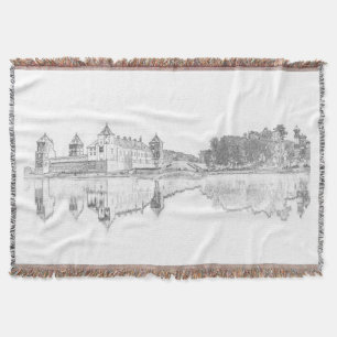 Weißrussland Mir Castle Stadtrundfahrt Throw Blank Decke