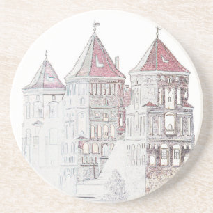 Weißrussland Mir Schloss Architektur Getränkeuntersetzer