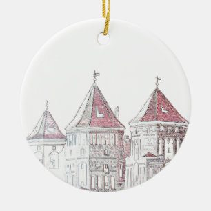Weißrussland Mir Schloss Architektur Keramik Ornament