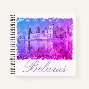 Weißrussland Mir Schloss Architektur Natur Notizbu Notizbuch