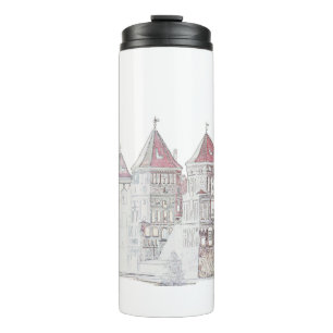Weißrussland Mir Schloss Architektur Thermosbecher