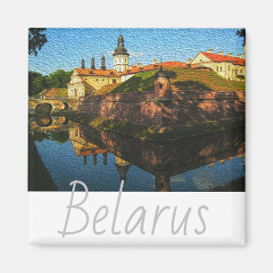 Weißrussland Nesvizh Palast Architektur Naturmagne Magnet