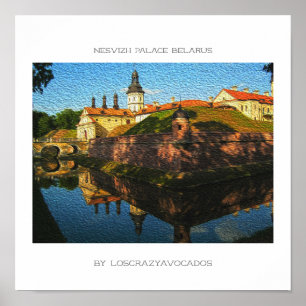 Weißrussland Neswisch-Palast Architektur Natur Pos Poster