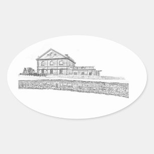 Weißrussland Orscha Architektur Ovaler Aufkleber