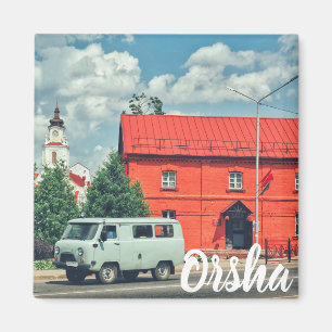 Weißrussland Orsha Architecture Red Mill Magnet