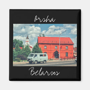 Weißrussland Orsha Architecture Red Mill Magnet