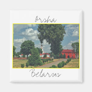 Weißrussland Orsha Architecture Red Mill Magnet