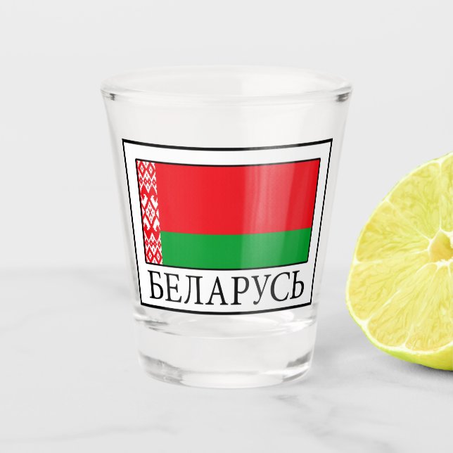 Weißrussland Schnapsglas (Vorderseite)