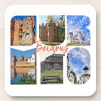 Weißrussland Sights Collage Architecture Untersetz