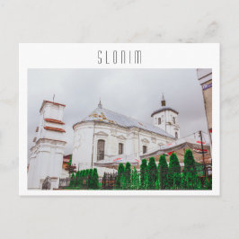 Weißrussland-Slonim-katholische Kirchenarchitektur Postkarte