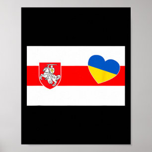 Weißrussland steht mit der Ukraine Belarussen unte Poster