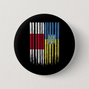 Weißrussland Ukraine Belarussisch Ukrainisch Flagg Button