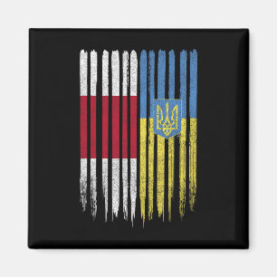 Weißrussland Ukraine Belarussisch Ukrainisch Flagg Magnet