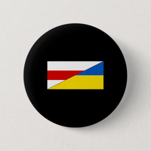 Weißrussland Ukraine Flagge Belarussisch Ukrainisc Button