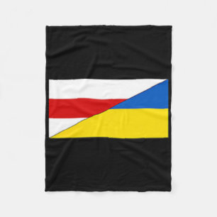 Weißrussland Ukraine-Flagge Weißrussisch Ukrainisc Fleecedecke
