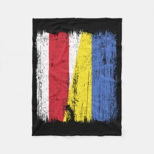 Weißrussland Ukraine Halbflagge Belarussisch Ukrai Fleecedecke