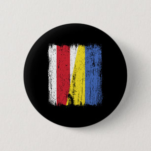 Weißrussland Ukraine Halbflagge Weißrussisch Ukrai Button